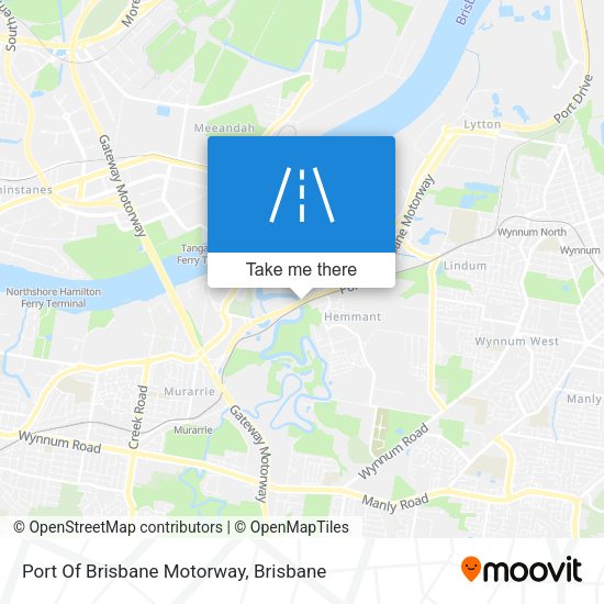 Port Of Brisbane Motorway map
