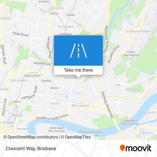 Crescent Way map