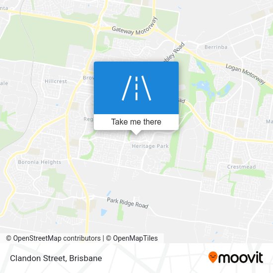 Clandon Street map