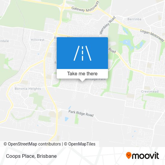 Coops Place map