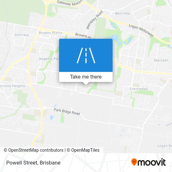 Powell Street map