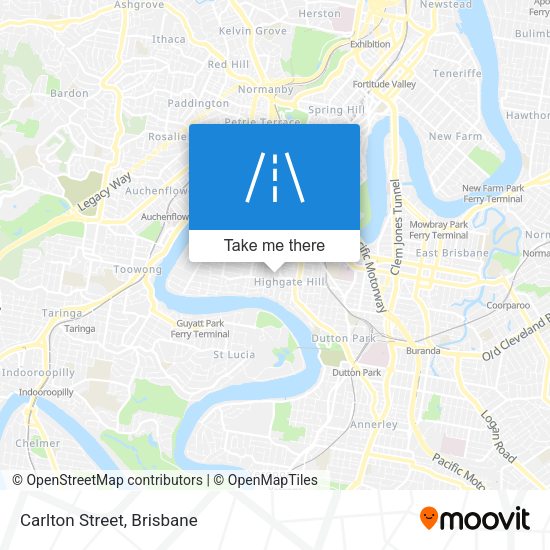 Carlton Street map