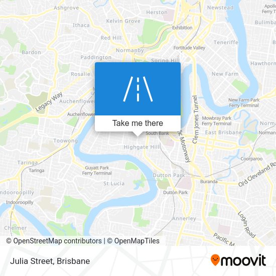 Julia Street map