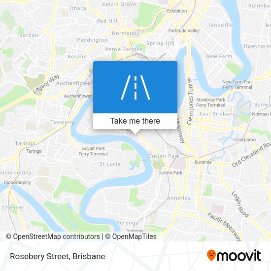 Rosebery Street map