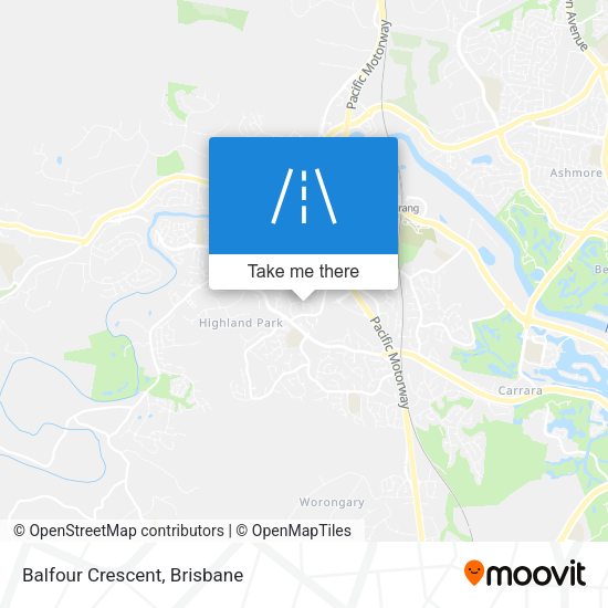 Balfour Crescent map