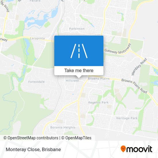 Monteray Close map