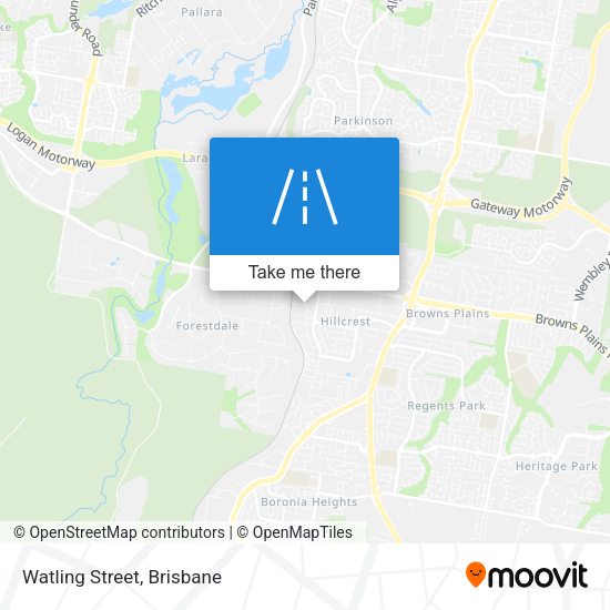 Watling Street map