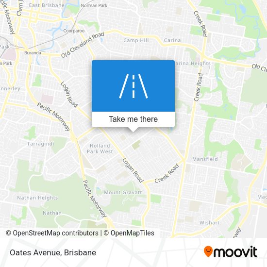 Oates Avenue map