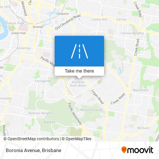 Boronia Avenue map