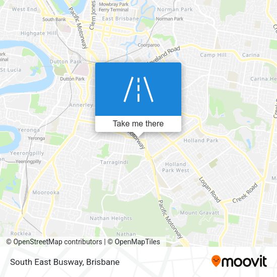 South East Busway map