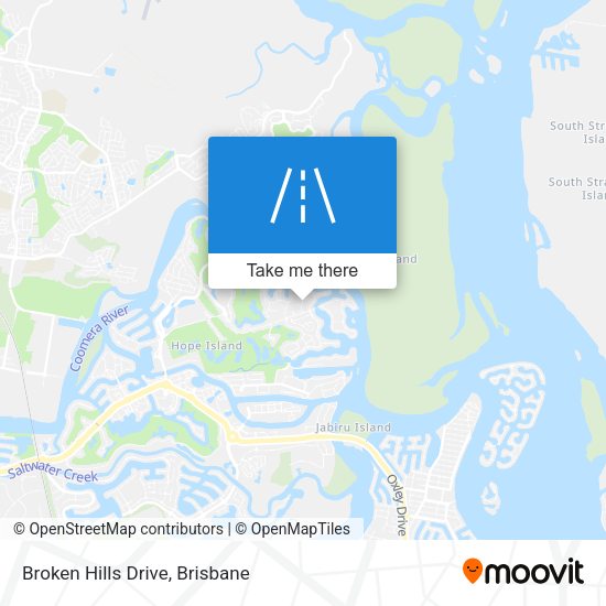 Broken Hills Drive map