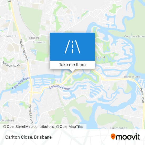 Carlton Close map