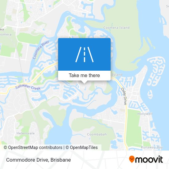 Commodore Drive map
