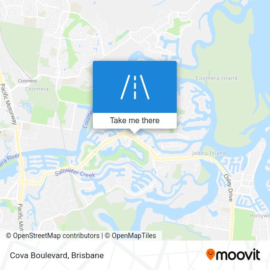 Cova Boulevard map