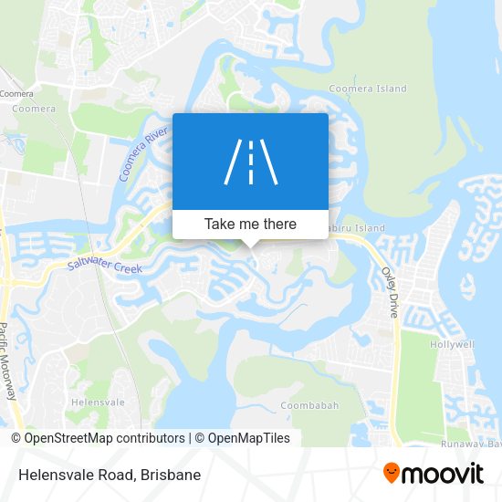 Helensvale Road map