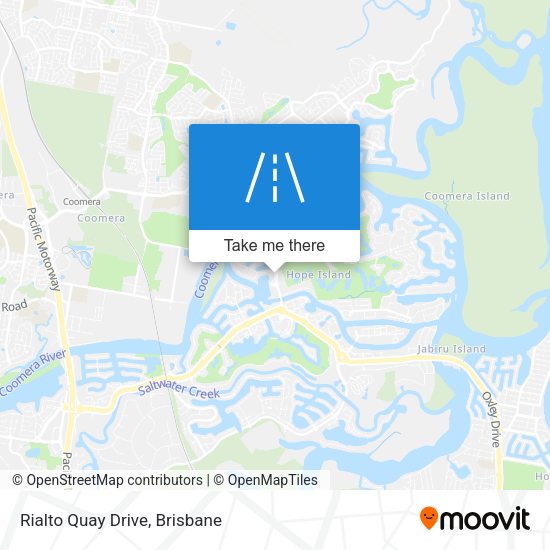 Rialto Quay Drive map