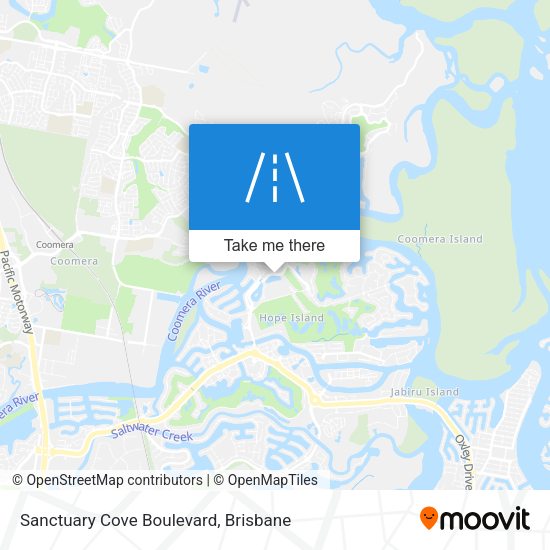 Sanctuary Cove Boulevard map