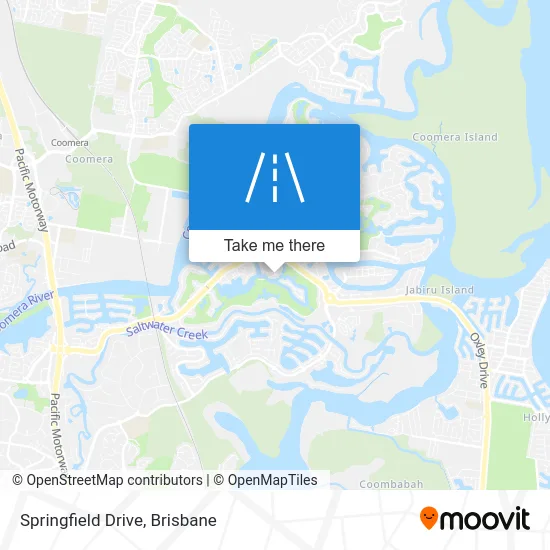 Mapa Springfield Drive