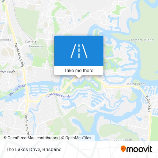 The Lakes Drive map