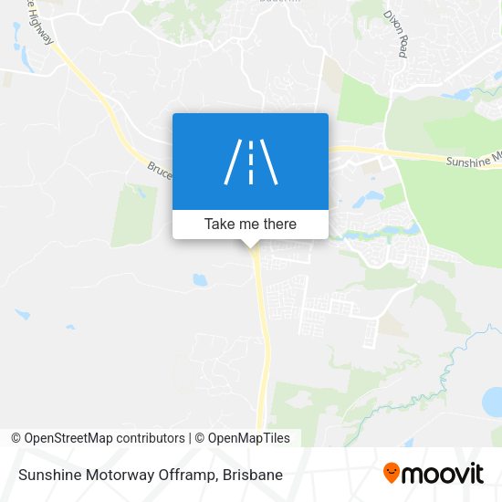 Sunshine Motorway Offramp map