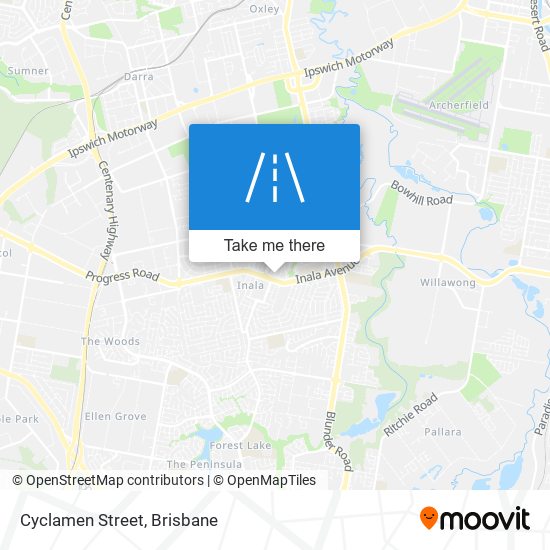 Cyclamen Street map