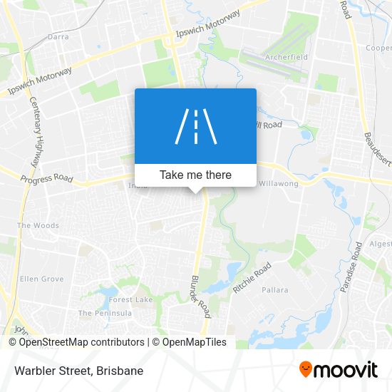 Warbler Street map