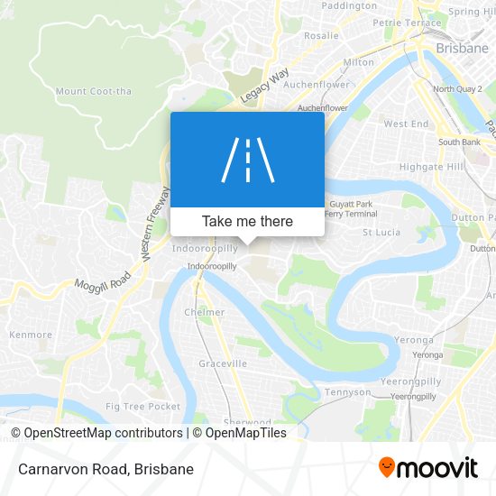 Carnarvon Road map