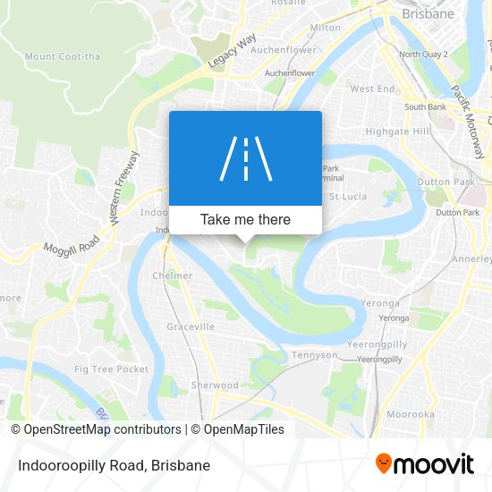 Indooroopilly Road map