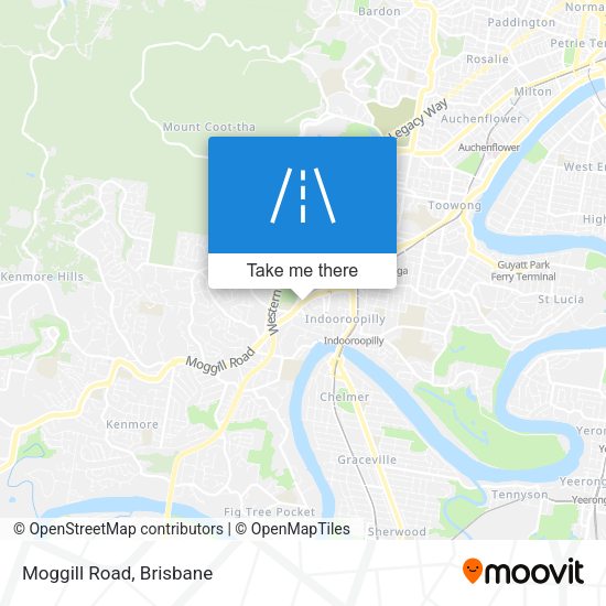 Moggill Road map