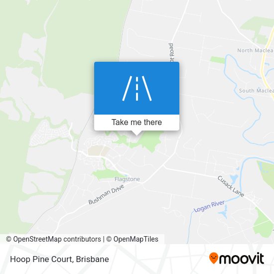 Hoop Pine Court map