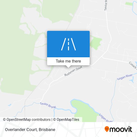 Overlander Court map