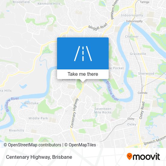 Centenary Highway map