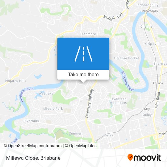 Millewa Close map