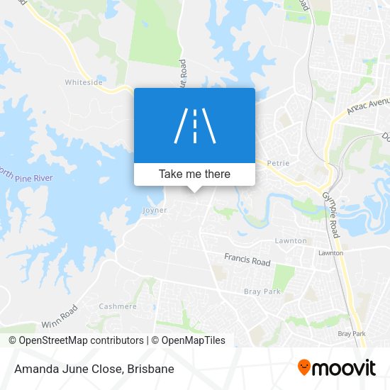 Amanda June Close map