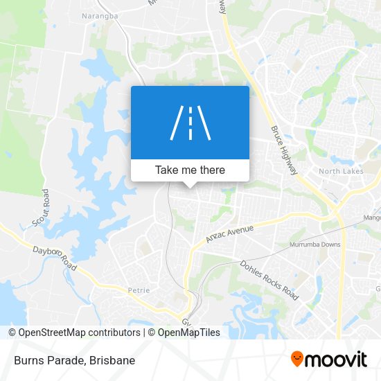 Burns Parade map