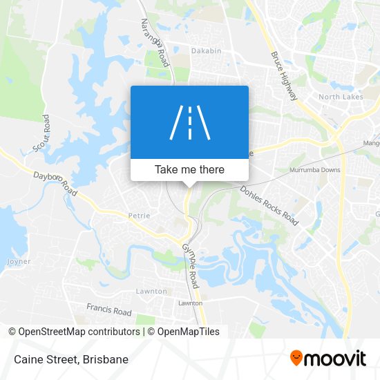 Caine Street map