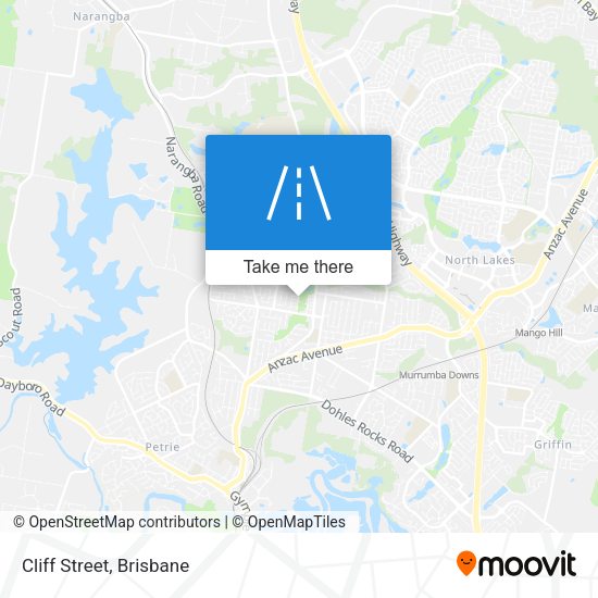 Cliff Street map