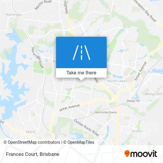 Frances Court map