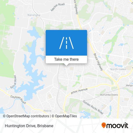Huntington Drive map