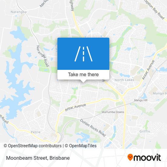 Moonbeam Street map