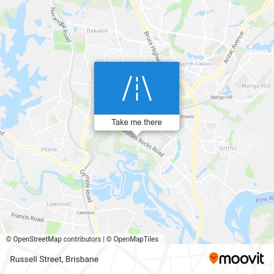 Russell Street map