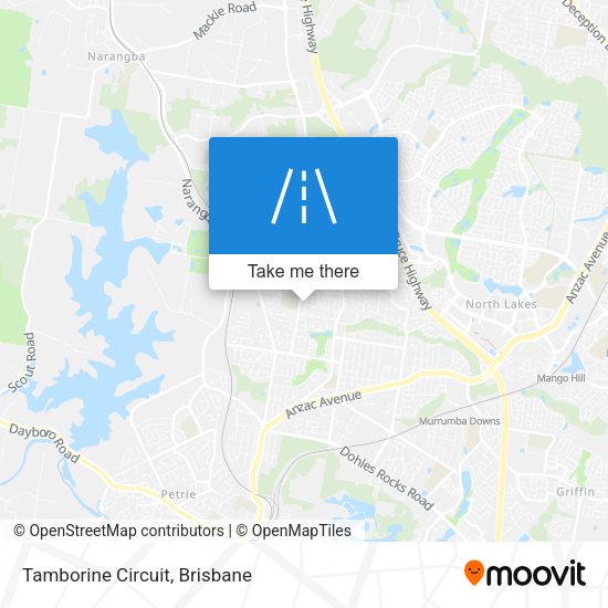 Tamborine Circuit map