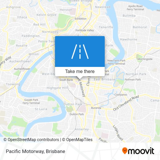 Pacific Motorway map