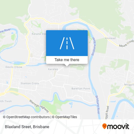 Blaxland Sreet map