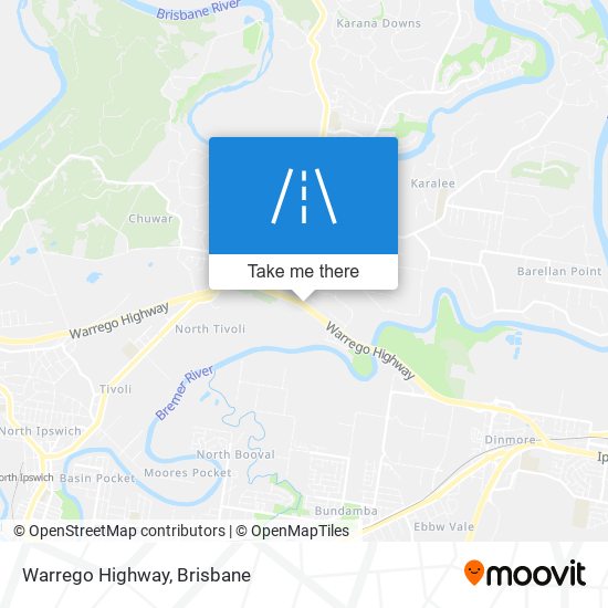 Warrego Highway map