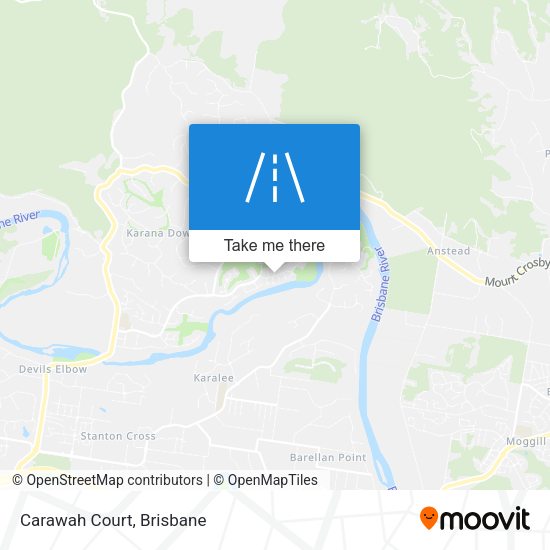Carawah Court map