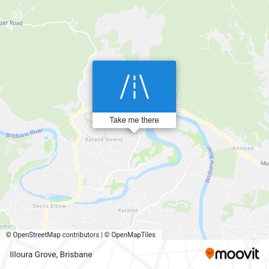 Illoura Grove map