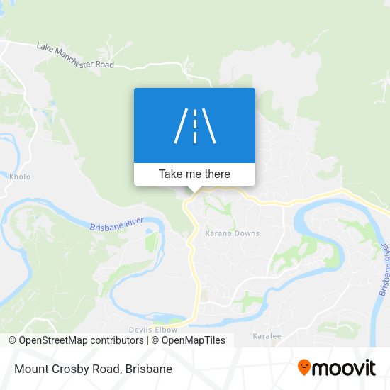 Mount Crosby Road map