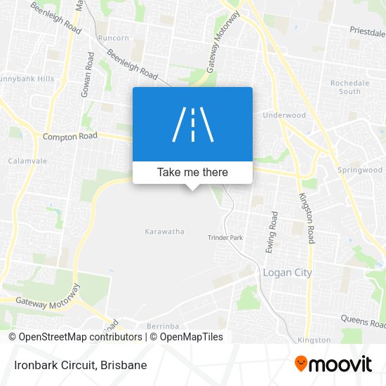 Ironbark Circuit map