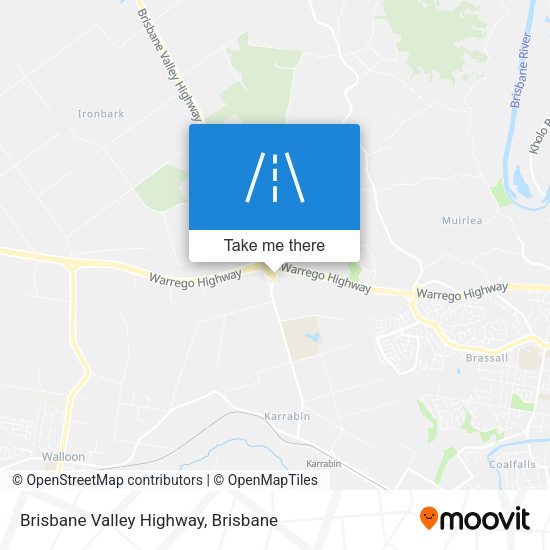 Brisbane Valley Highway map